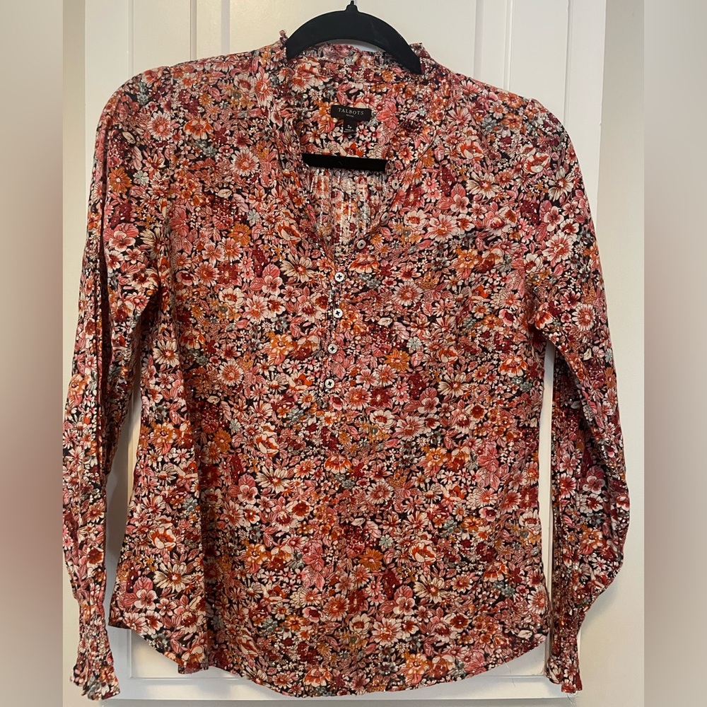 Talbots peasant blouse